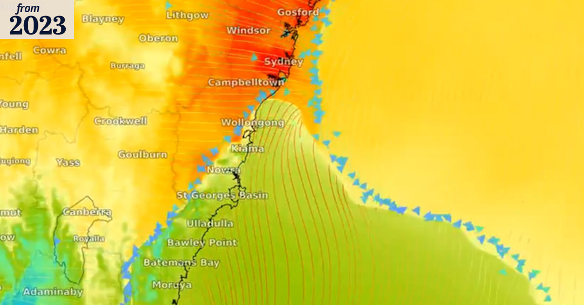 angus_dalton's tweet card. A buster can halve the heat of a 35-degree day in minutes. But where do they come from and do they have a dark side?