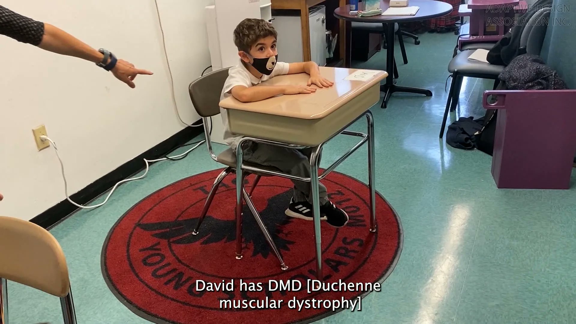 AdaptiveDesign's tweet card. Meet David, a Boy on the Go!