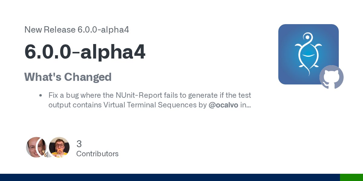 PSPester's tweet card. What's Changed Fix a bug where the NUnit-Report fails to generate if the test output contains Virtual Terminal Sequences by @ocalvo in #2511 Cleanup about_* help topics and extract PesterConfi...