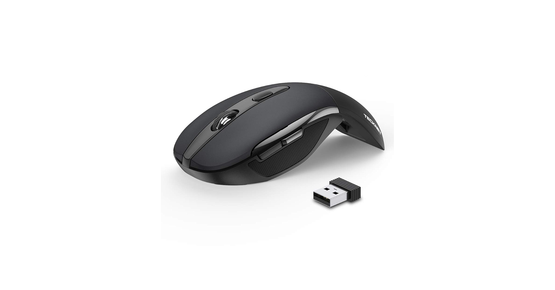 BudgetTechBit's tweet card. TECKNET wireless mouse gives you fast data transmission and no delay or dropouts 1. high 2000 DPI with 3 adjustable levels + 6 buttons The Back and Forward Buttons make it easier to browse the...