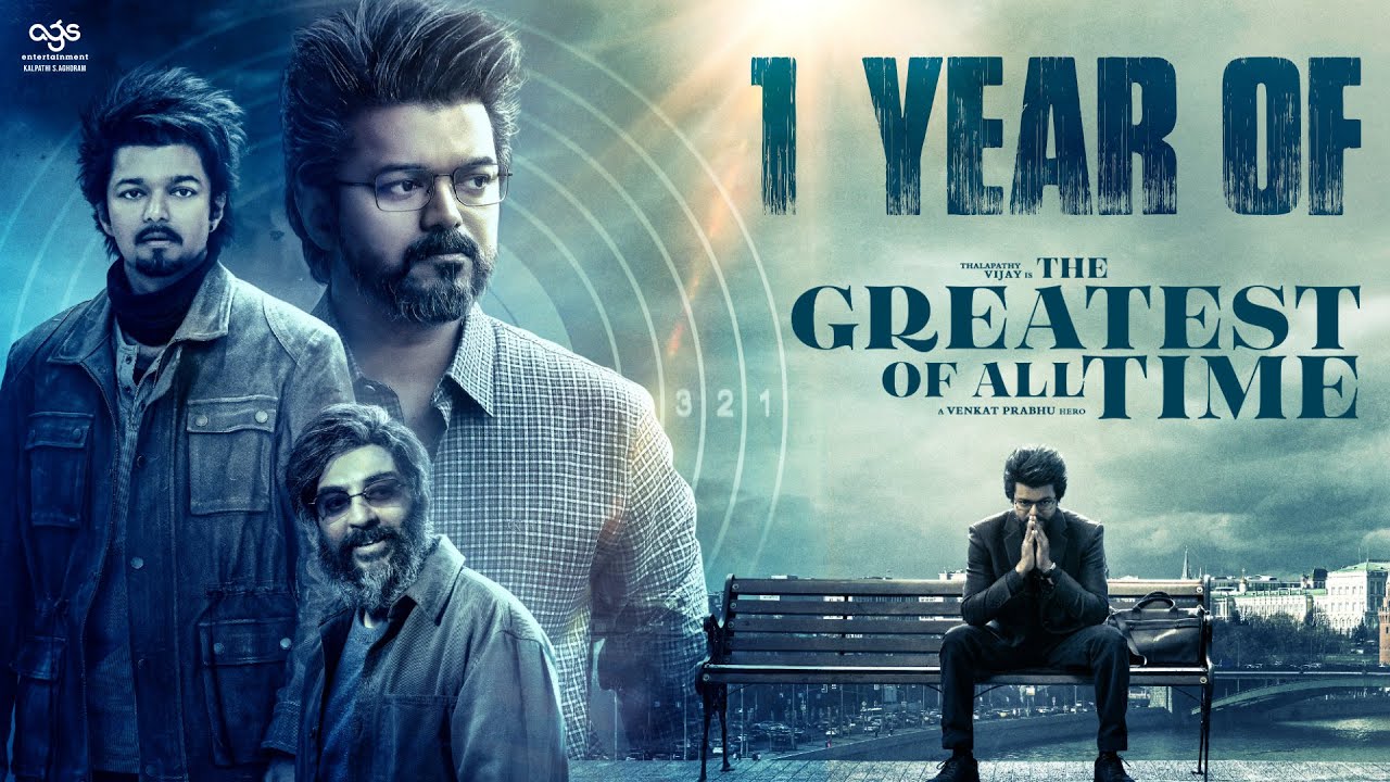 cinima_c's tweet card. 1 Year of Sensational Blockbuster – The Greatest Of All Time | Vijay...