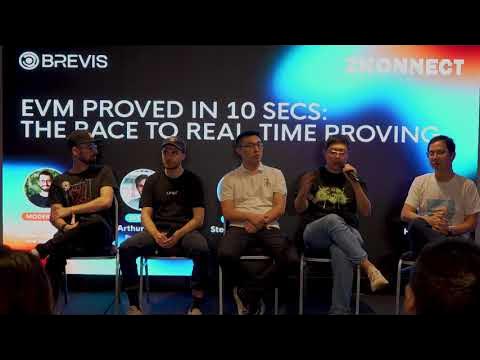 brevis_zk's tweet card. [Panel] EVM Proved in 10 Secs: The Race to Real-Time Proving