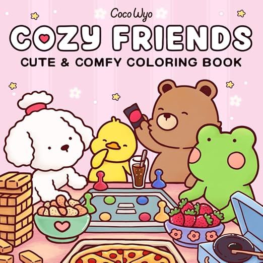 SkinNailsMakeup's tweet card. #cocowyo #cozyfriendscoloringbook #coloringbookpdf #digitalcoloringbook