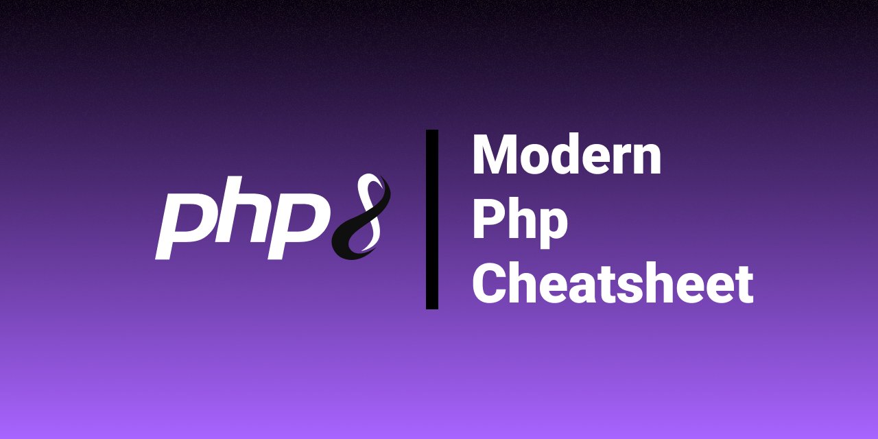 afilina's tweet card. Cheatsheet for some PHP knowledge you will frequently encounter in modern projects. - smknstd/modern-php-cheatsheet