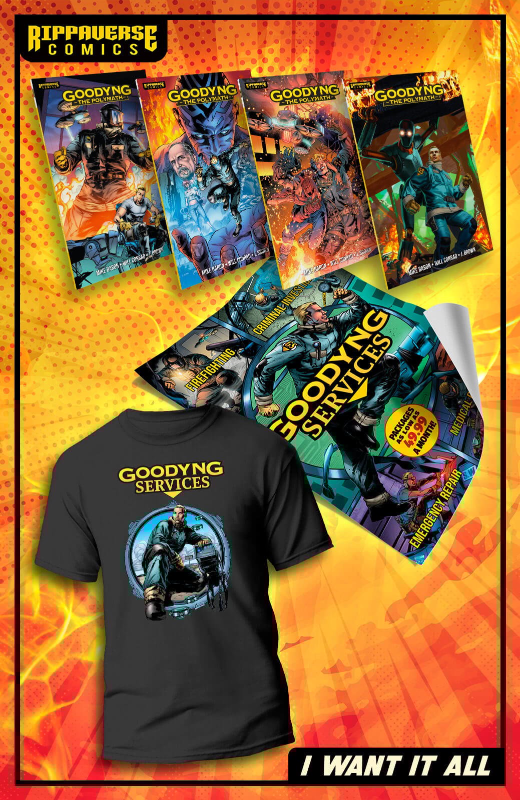 JimmieDoss's tweet card. You have made it. This is the now legendary Rippaverse I WANT IT ALL package and it is the choice of the most hardcore of our fans. You have class and taste,