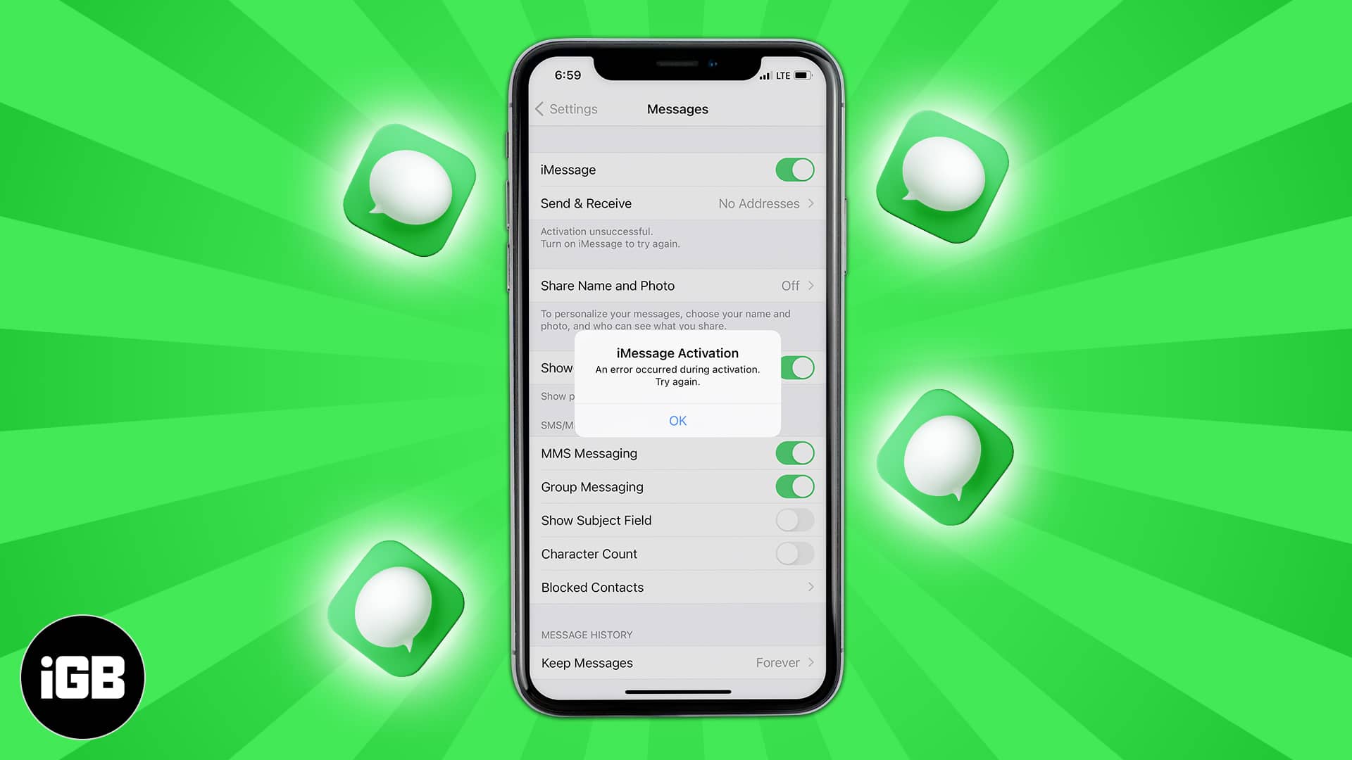 igeeksblog's tweet card. Learn simple ways to fix the iMessage activation error on your iPhone. Follow easy steps to solve common issues and get iMessage working again quickly.