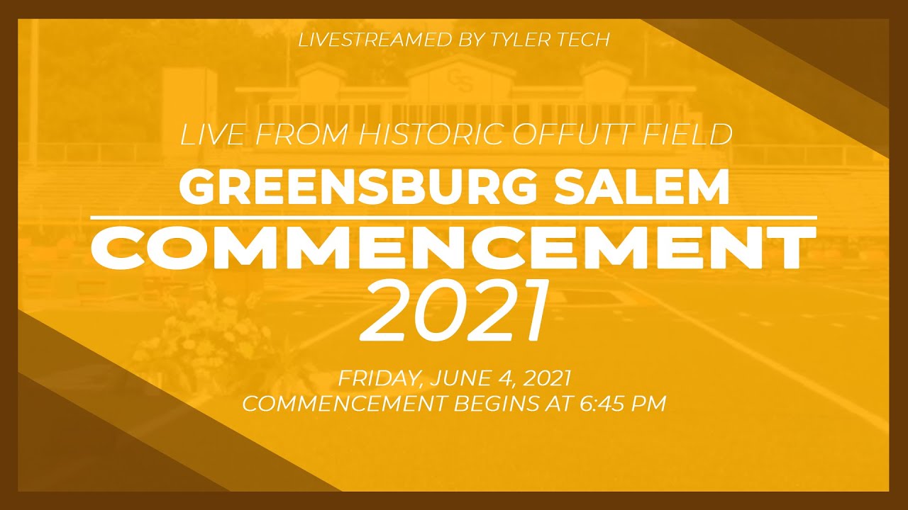 TylerTechCEO's tweet card. Greensburg Salem Commencement 2021