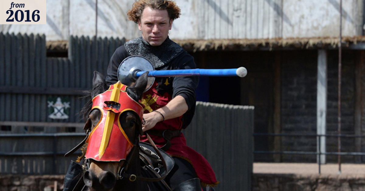 TradingPostcom's tweet card. Australia's only working knight has taken out a coveted international jousting title.