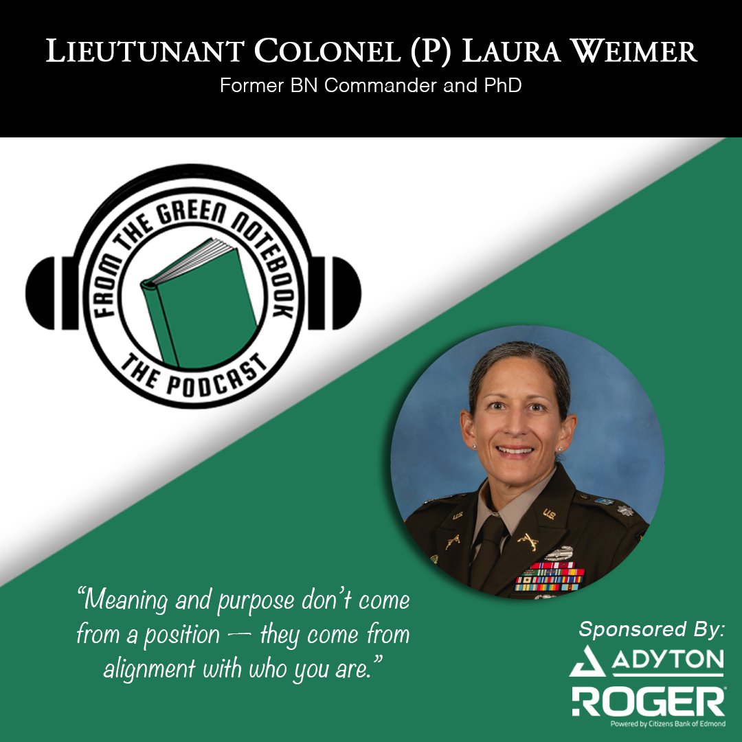 jbyerly81's tweet card. Ep 156- Who Are You Without the Rank? A Conversation on Leader Identity with LTC (P)Laura Weimer -...