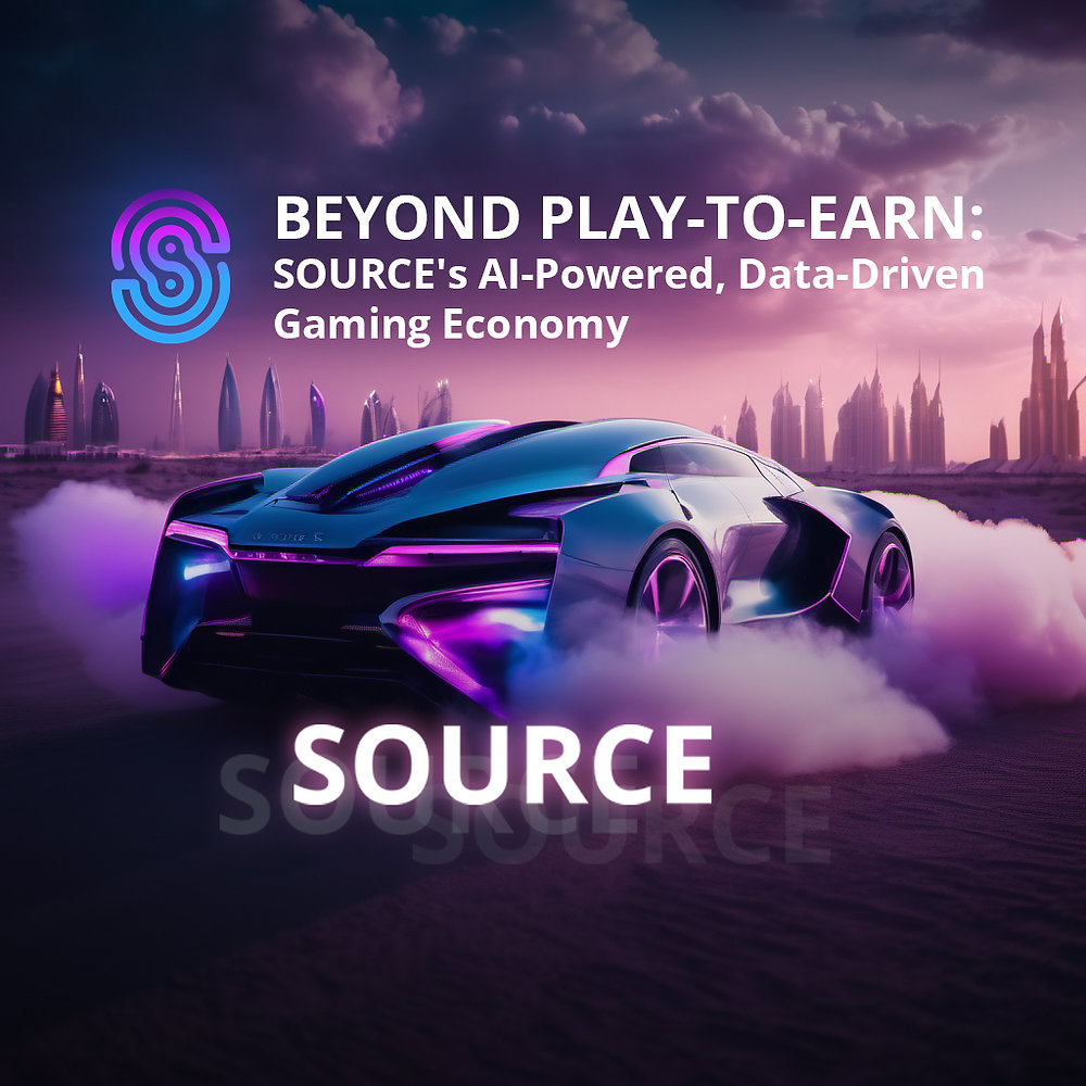 SourceProtocol_'s tweet card. Web3 gaming on SOURCE is just getting started and it will take DeFi to the next level, all powered by blockchain data validation and AI