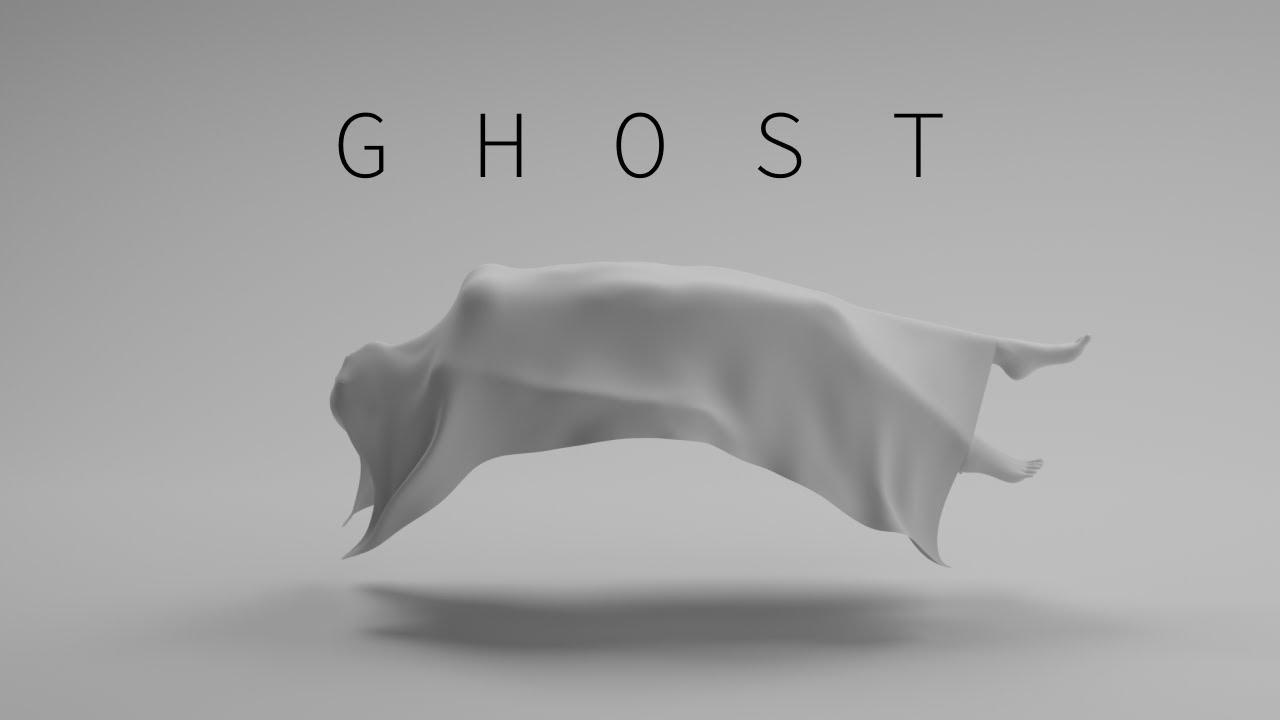 TheDeviantRobot's tweet card. Ghost - An experiment with Blender.