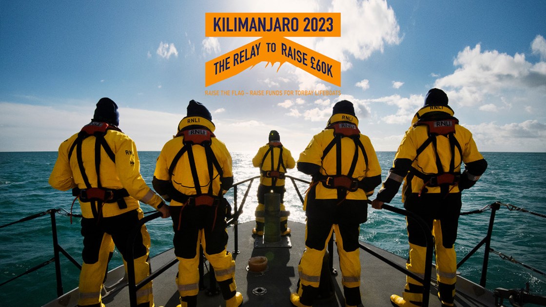 Solutions_AV's tweet card. From March 2022, RNLI Torbay crew members embark on a series of six intrepid and fearsome tasks, culminating in the 8 oldest climbing to the summit of Kilimanjaro in February 2023. All to raise money...