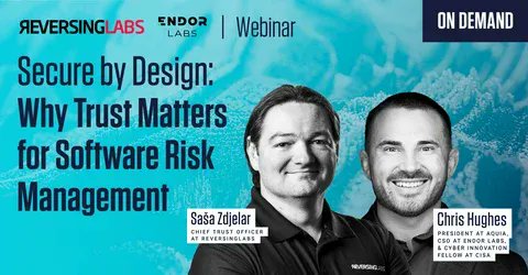 ReversingLabs's tweet card. Gain insights into the latest CISA Secure by Design guidance and how to ensure your organization can tackle software risk management challenges.