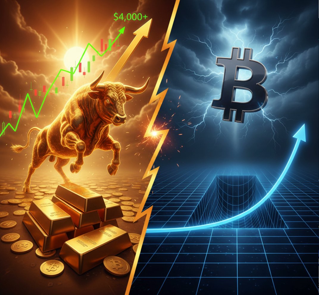 DigMinSolutions's tweet card. The BTC/Gold ratio is turning up. Could this be the start of a major rotation from gold into Bitcoin?