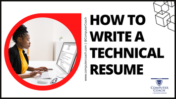 ComputerCoach's tweet card. Learn how to craft a killer technical resume that will land you interviews and impress hiring managers!