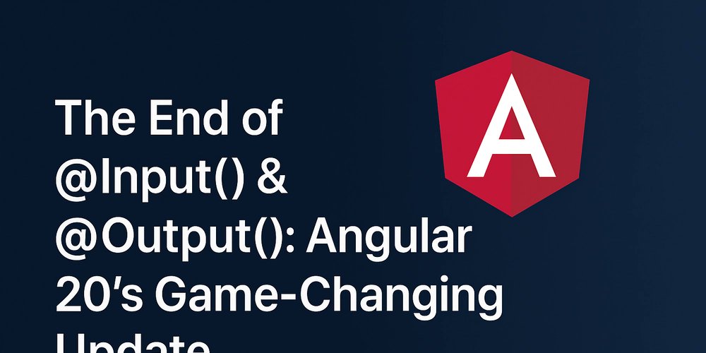 MriduDixitTech's tweet card. For years, Angular developers have relied on @Input() and @Output() decorators for parent-child...
