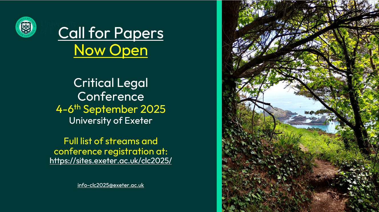 critlegthinking's tweet card. The Call for Papers is now live. Please read the full description of the streams here. If you would like to participate - send short abstract of your