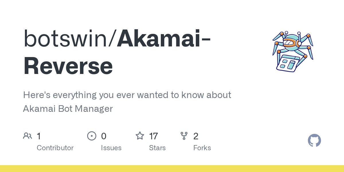 ransomsec's tweet card. Here's everything you ever wanted to know about Akamai Bot Manager - botswin/Akamai-Reverse