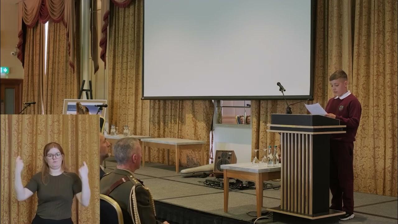 IDEAIreland's tweet card. Fionn from Bunscoil Mhic Reachtain tribute to President Higgins -...