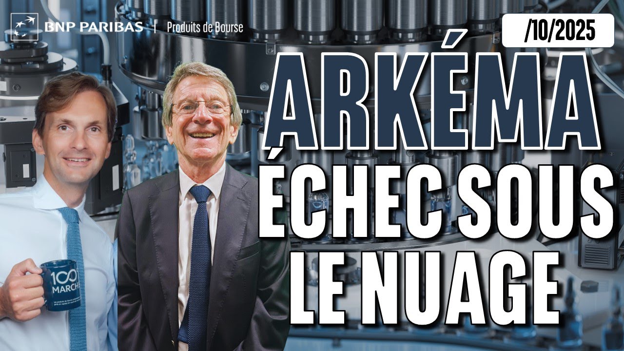 BNPPbourse's tweet card. Arkéma : échec sous le nuage - 100 % Marchés - 26/11/2025
