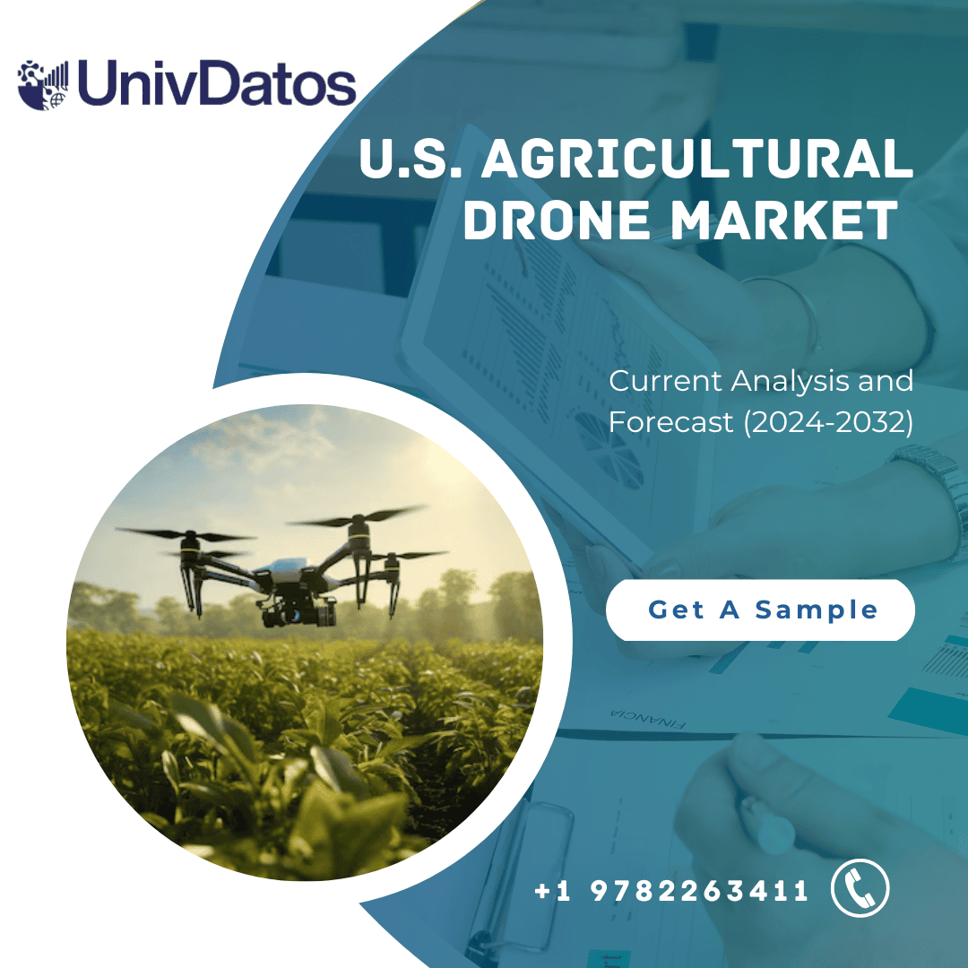 TheAmanKohli's tweet card. The U.S. Agricultural Drone Market was valued at USD 400 million in 2023 and is expected to grow at a CAGR of 23% during the forecast period (2024-2032)