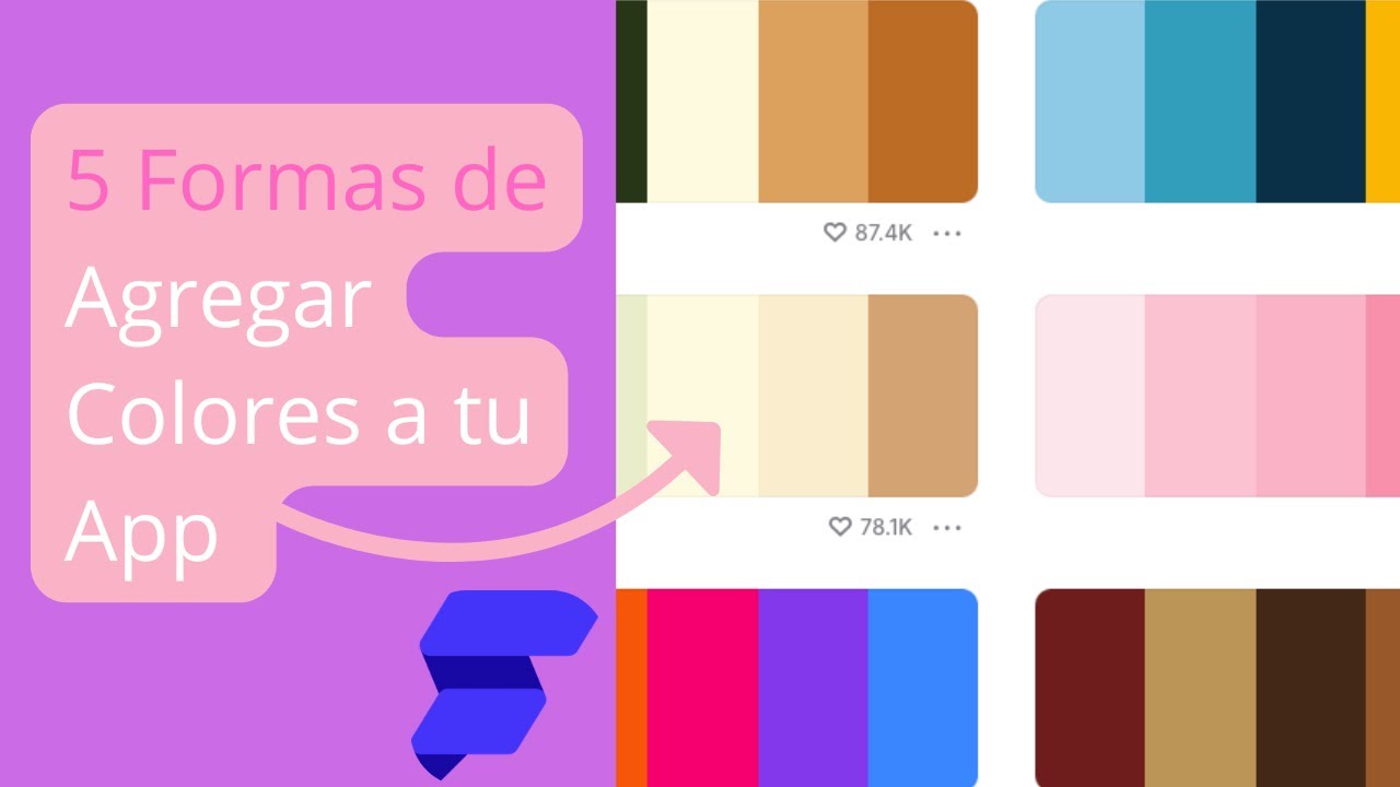 esflutterflow's tweet card. 5 Formas de Agregar Colores a tu App en FlutterFlow (Fácil y Rápido!)...