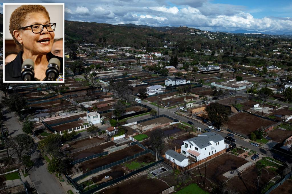 tonetalks's tweet card. Los Angeles Mayor Karen Bass is getting called out for prematurely taking a victory lap for touting the “first Palisades fire rebuild” without fact-checking.