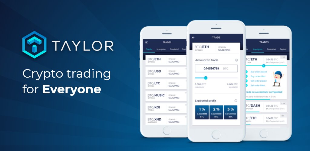 SmartTaylorApp's tweet card. The Android version is published to Google Play Store. Learn the next steps in our development.