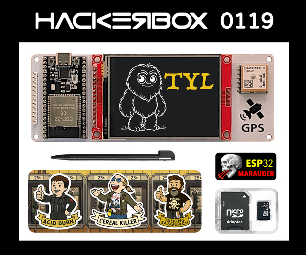 HackerBoxes's tweet card. HackerBox 0119: Geopositioning: Welcome to HackerBox 0119. Explore satellite positioning and geolocation. Configure the Arduino IDE to target the ESP32 wireless system-on-chip. Assemble the exclusive...