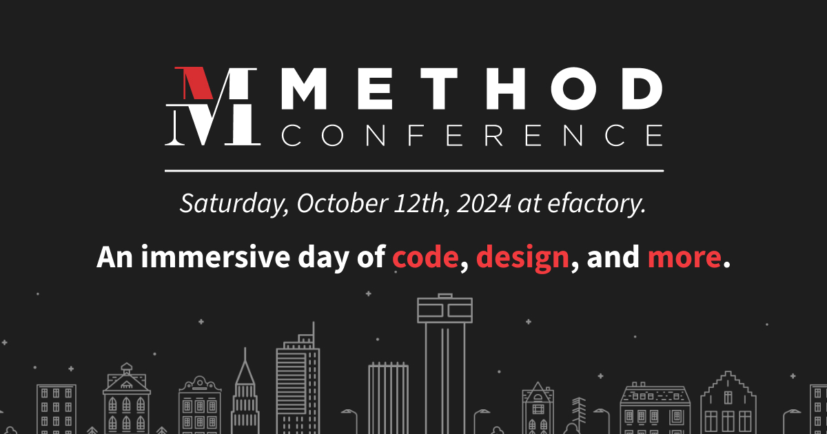 sgfdevs's tweet card. Method Conference - October 12th 2024 - Springfield, MO