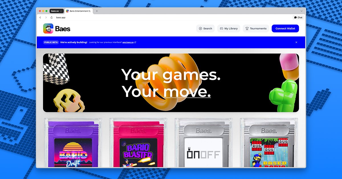 Skrubjayy's tweet card. Discover and play games on the Bario Entertainment System - An onchain video game marketplace