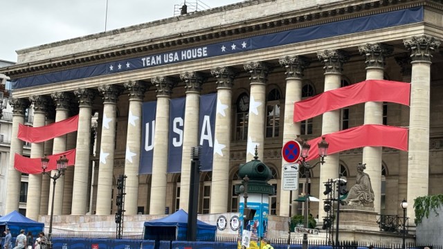 BenJWeinberg's tweet card. “Strolling around the different arrondissements in Paris, which have been turned into staging grounds, country houses, supportive banners, and other festivities related to the 2024 Summer Oly…