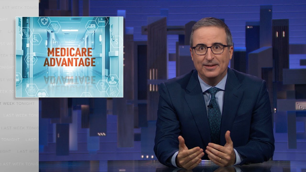 SimpleSyrup's tweet card. Medicare Advantage: Last Week Tonight with John Oliver (HBO)