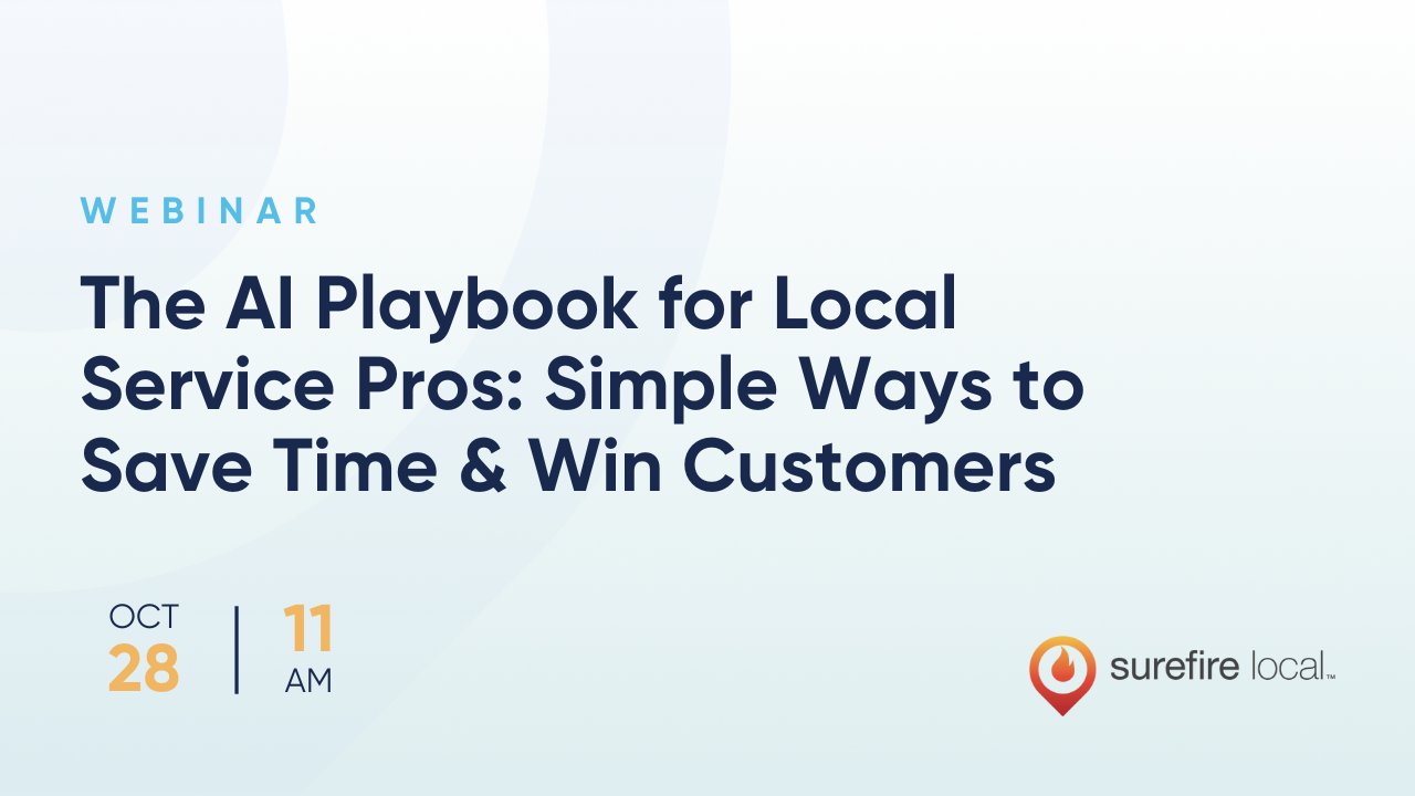 SurefireLocal's tweet card. Save hours every week while winning more customers with AI working for you, not against you.