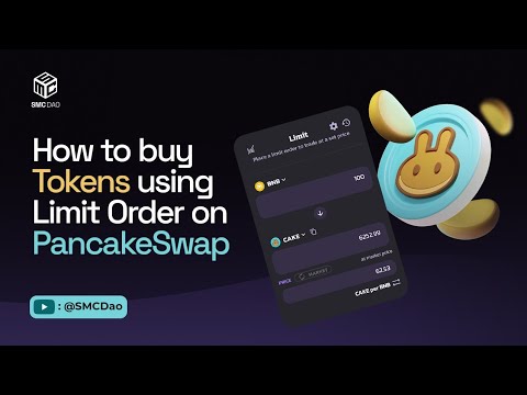 smcdao's tweet card. How To Buy Tokens Using Limit Order On PancakeSwap