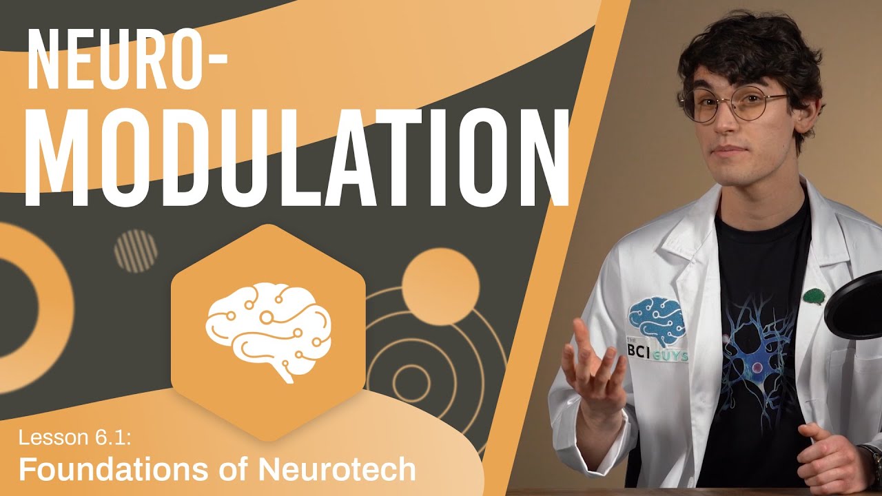 NeuroTechLDN's tweet card. Neuromodulation and Brain Stimulation - Lesson 6.1