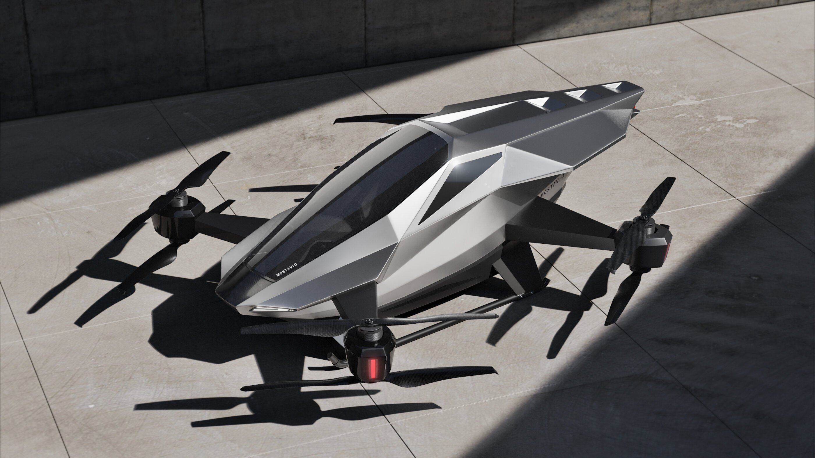 eAviationUpdate's tweet card. Inspired by the stealth and fluid motion of a shark, Mostavio's form balances emotional impact with aerodynamic efficiency.