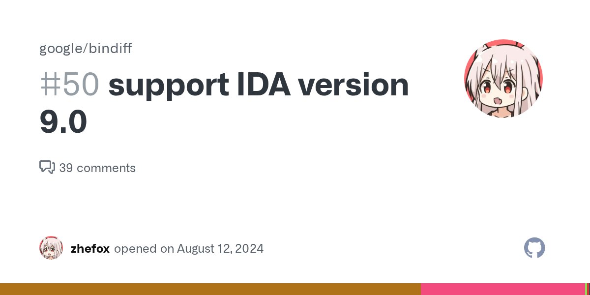 AdmVonSchneider's tweet card. Is your feature request related to a problem? Please describe. support IDA version 9.0