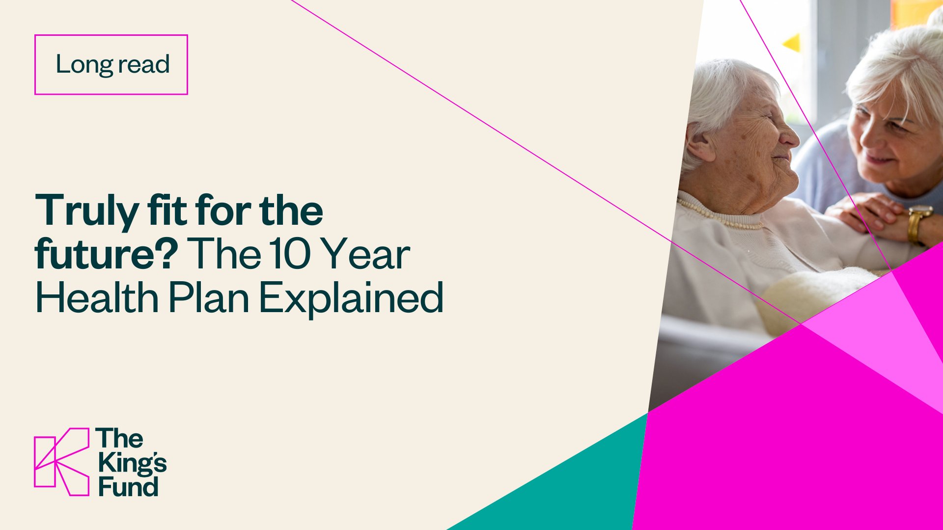 drljbaldwin's tweet card. What impact will 'Fit for the Future: The 10 Year Health Plan for England' have for people, patients, staff and the health and care system? We analyse the key areas of the government's plan.