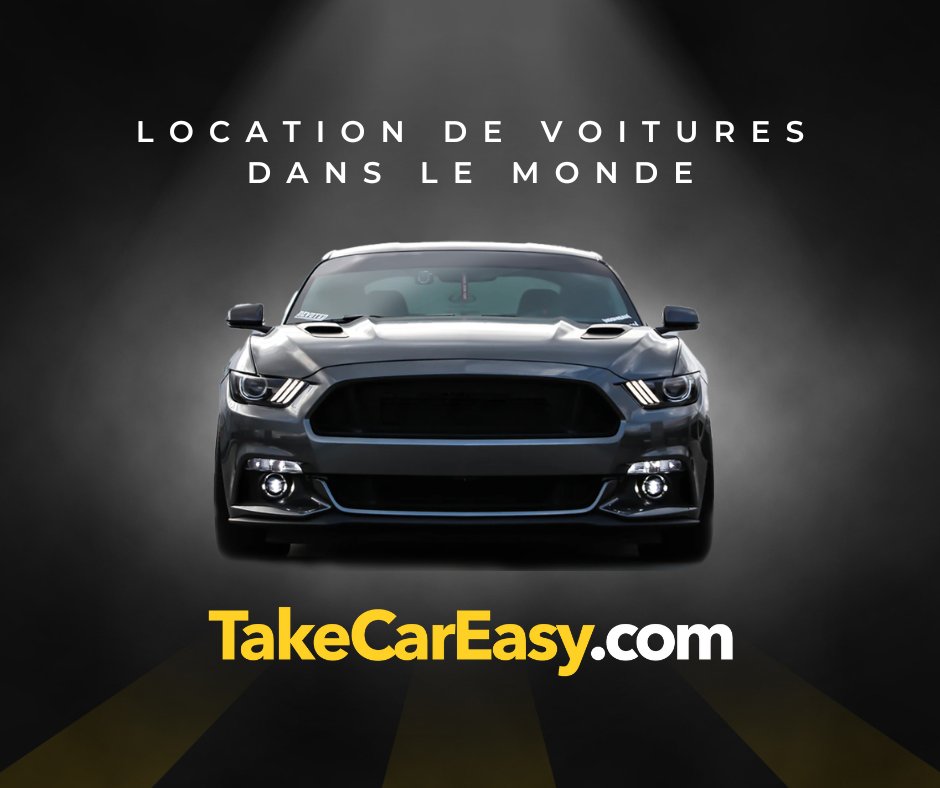 TakeCarEasy's tweet card. Obtenez des tarifs remisés auprès de toutes les compagnies de location de voitures, avec un service réservation réactif.