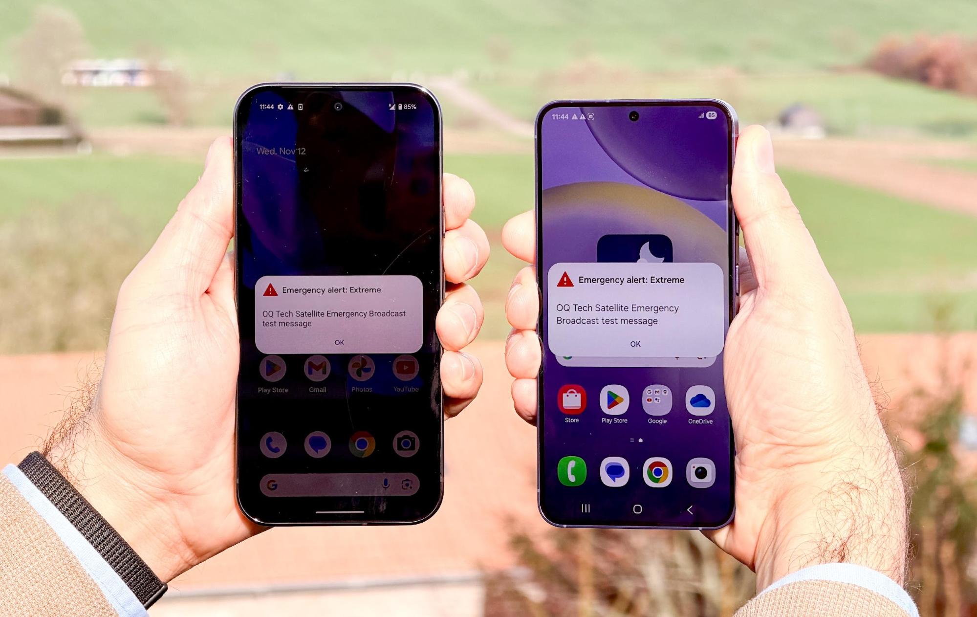 payloadspace's tweet card. OQ Technology sent a test emergency broadcast message from its satellites in LEO to mobile phones on Earth, a first for Europe.