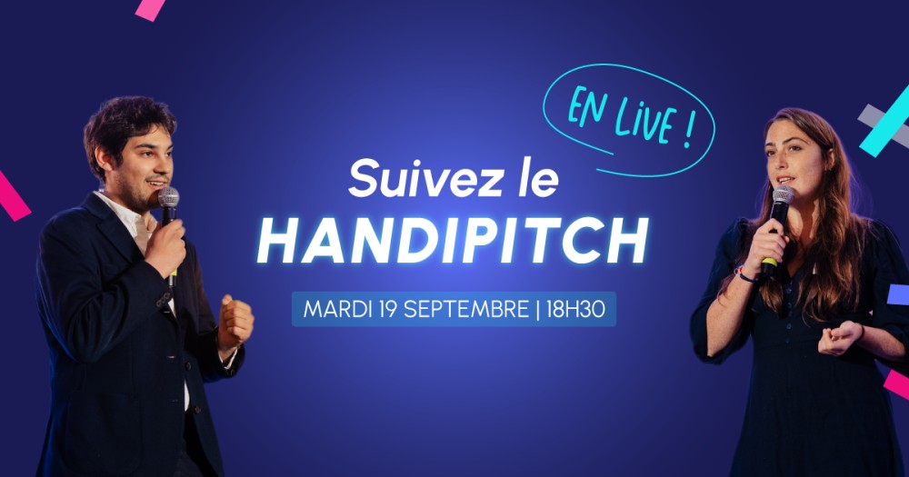 AccessLab_'s tweet card. Mardi 19 septembre : Place au #Handipitch ! Le Handipitch est l'occasion de découvrir les finalistes de cette 7e édition et d'en apprendre plus sur leurs dispositifs innovants en faveur du handicap....