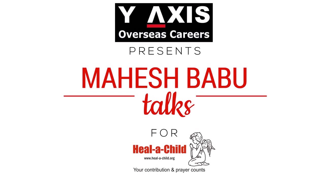 urstrulyMahesh's tweet card. Y-Axis presents Mahesh Babu talks for Heal-a-Child Foundation