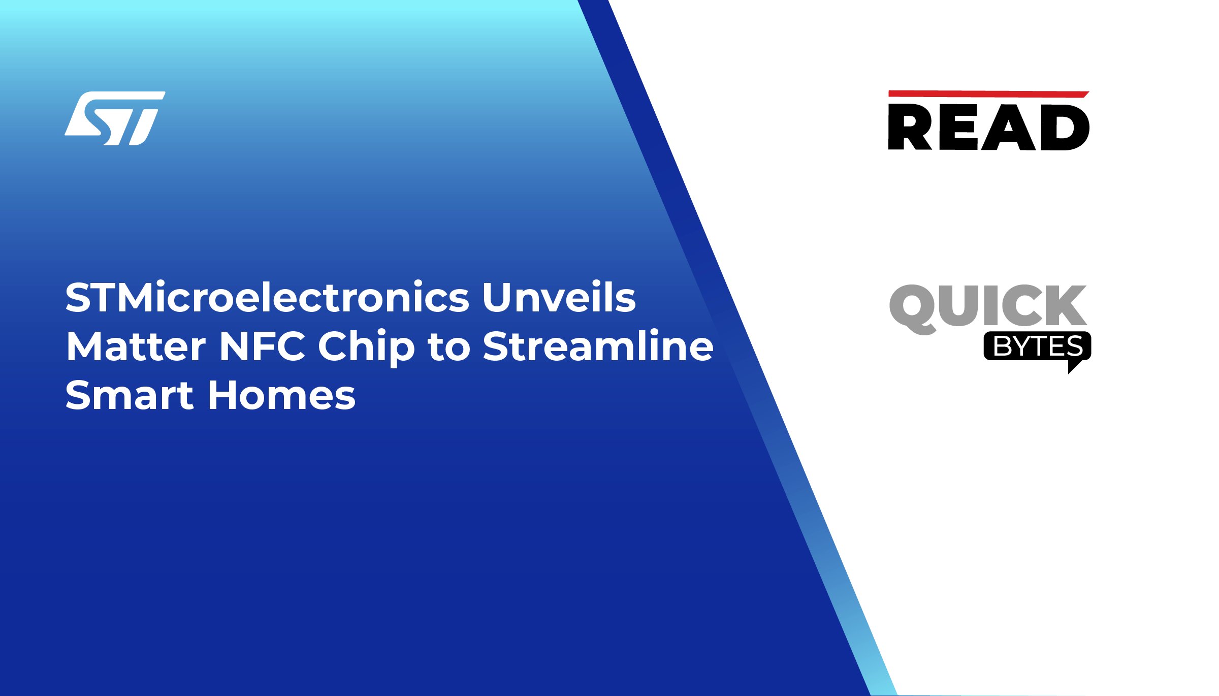 Read_Magazine21's tweet card. STMicroelectronics has introduced the ST25DA-C, a secure NFC chip that will make setting up smart home devices.