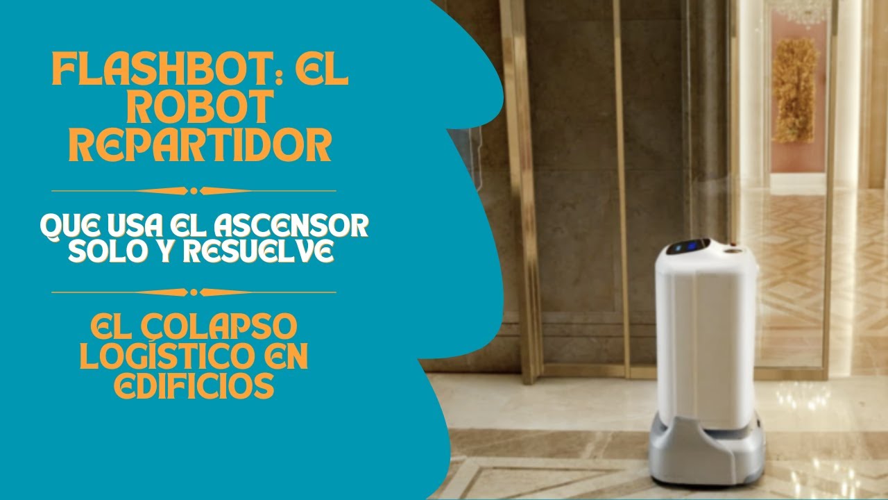 ciromine's tweet card. FlashBot: El Robot Repartidor que usa el ascensor solo y resuelve el...