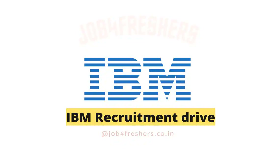 Job4freshers_'s tweet card. IBM Off Campus Drive 2025: IBM a leading company, is set to conduct an Off Campus Drive in 2025, offering opportunities to join as IT Specialist for Bangalore