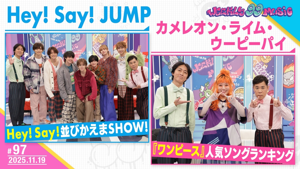 same__same87's tweet card. 「週刊ナイナイミュージック」11月19日(水)放送分「第97回 JUMPが平成クイズ！ワンピースソング特集も」を無料で見るならTVer（ティーバー）！【Hey! Say! JUMP】★Hey! Say!並びかえまSHOW！ 平成をグループ名に背負うHey! Say! JUMPなら 平成のことはなんでも知っているはず・・・！ということで 平成の名曲・出来事を順番に並びかえるクイズに挑戦！...