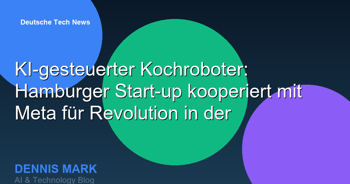 DMWebdesignDM's tweet card. Circus und Meta lancieren den CA-1: Ein KI-Roboter, der kocht und Gastronomie-Prozesse um bis zu 95% effizienter macht. Chance gegen Personalmangel?