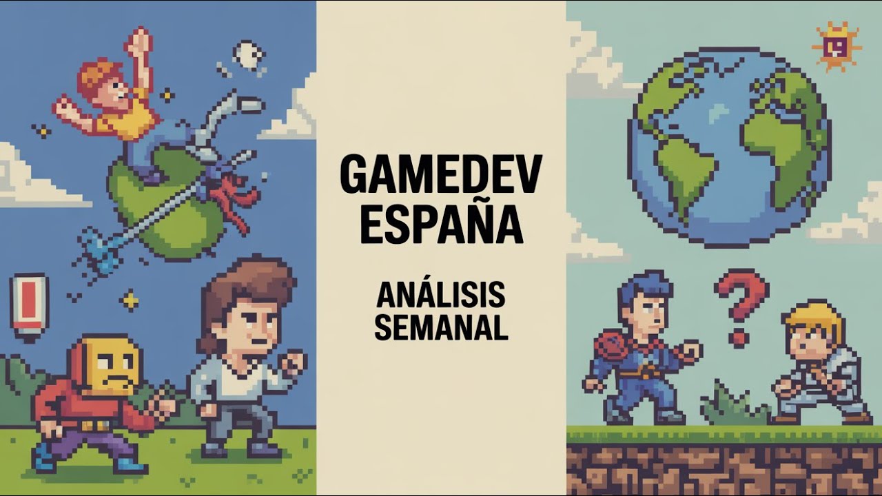 DevsFromSpain's tweet card. El Pulso Semanal del Gamedev Español: Retos Laborales y la Vitalidad...