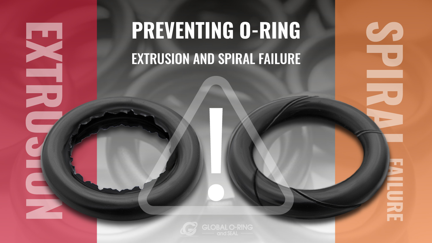 GlobalOring's tweet card. A sealing system’s design must account for common o-ring failure modes that compromise long-term reliability. Extrusion and spiral failure are crucial. They often happen quietly during operations.